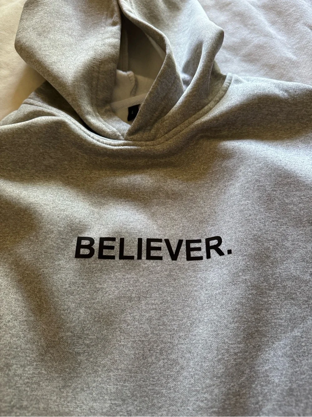 Men's Gray Hooded Sweatshirt - Classic Pullover